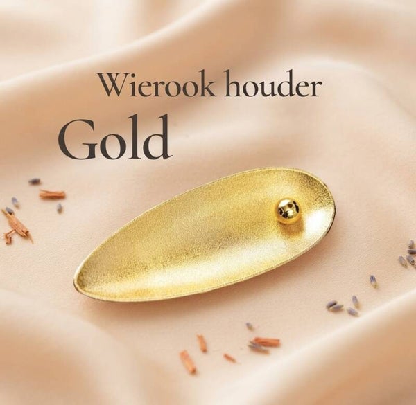 Gold wierook houder