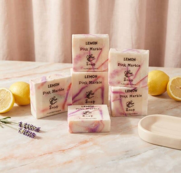Pink Marble Lemon Soap