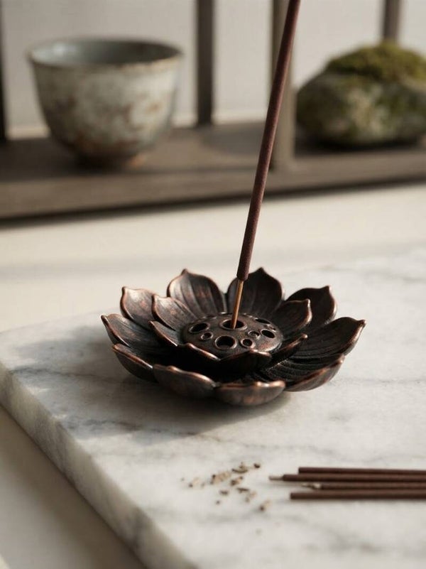 Mini wierook houder dark brons