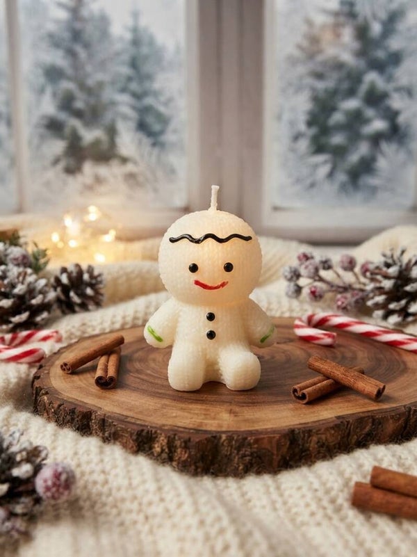 Gingerbread Candle wit
