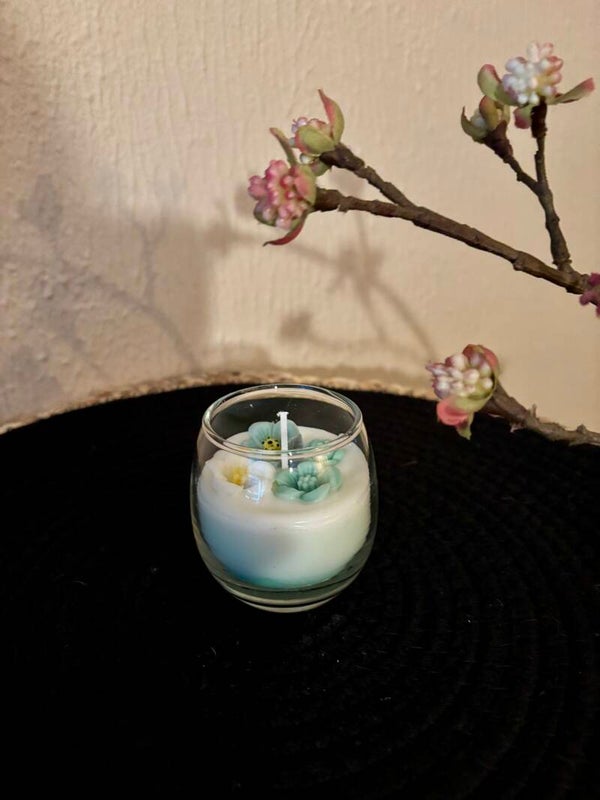 Minty Green Candle s