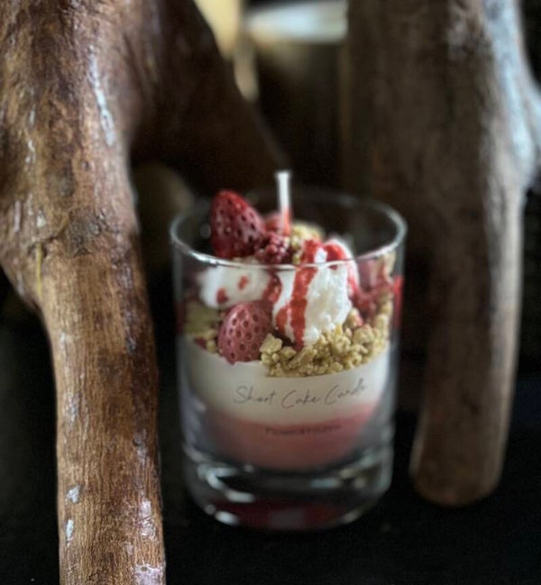 Strawberry Short Cake Candle