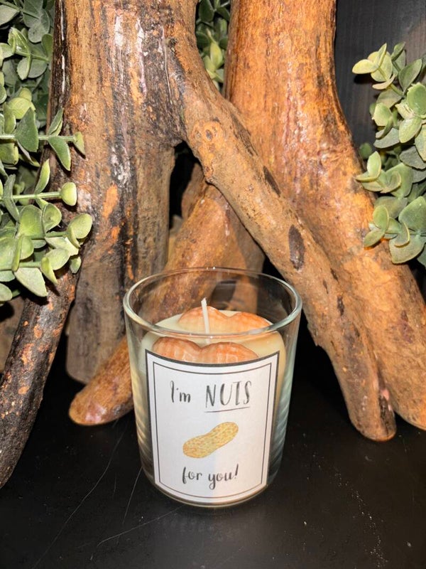 I’m nuts for you candle