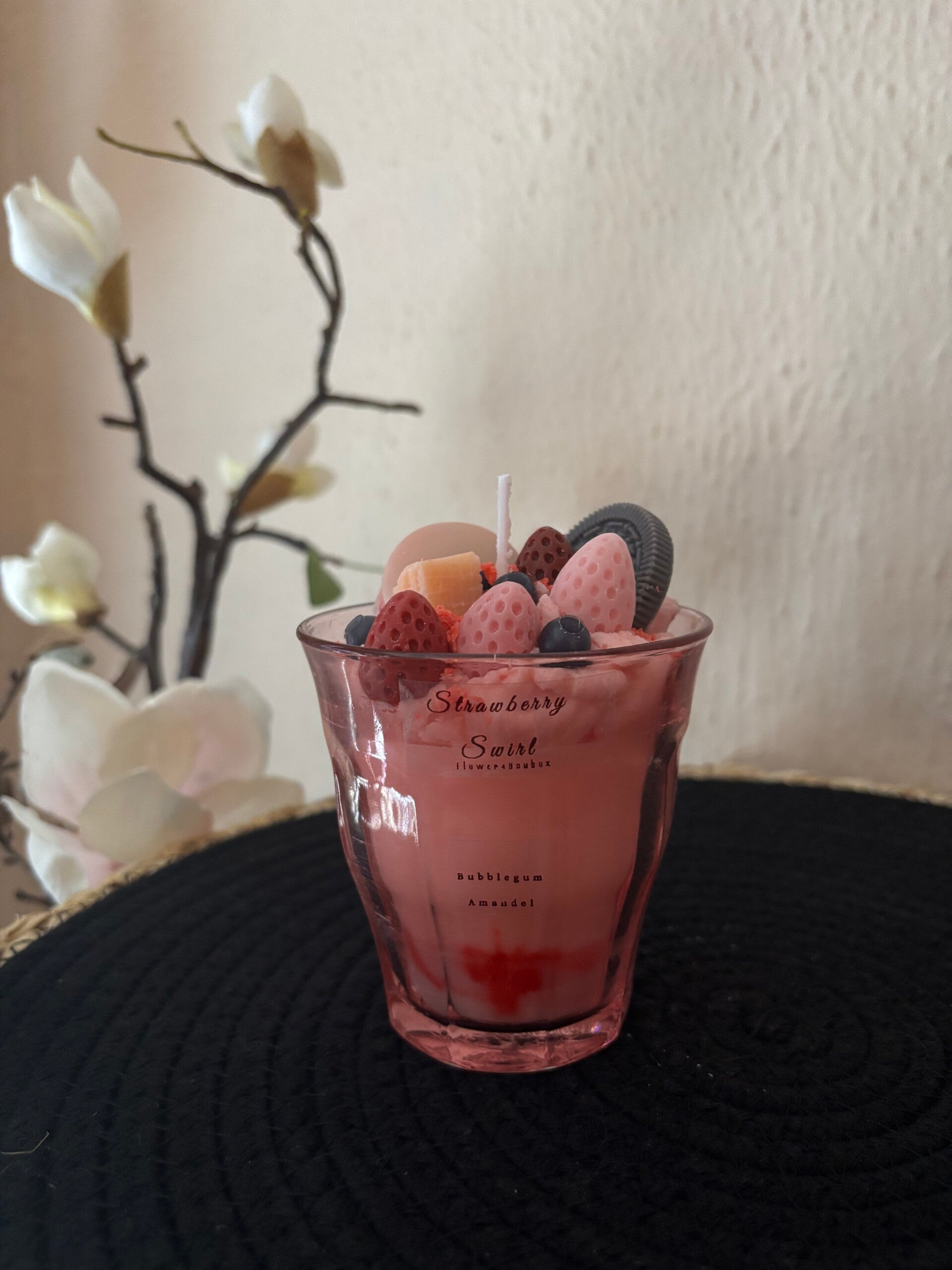 Strawberry Swirl Candle