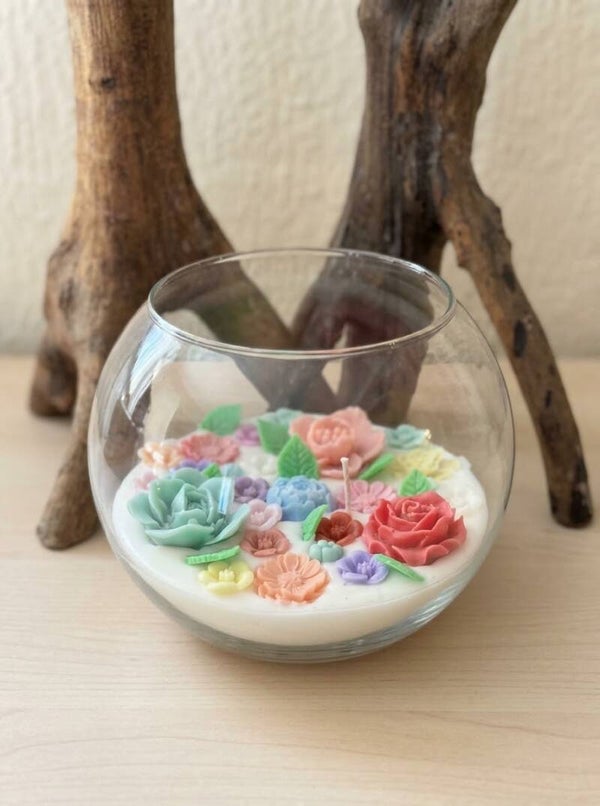Wild flower Bowl Candle