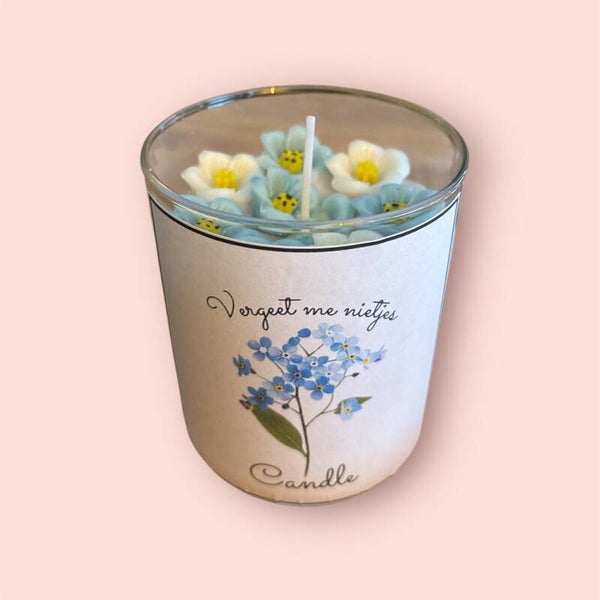 Vergeet me nietjes Candle