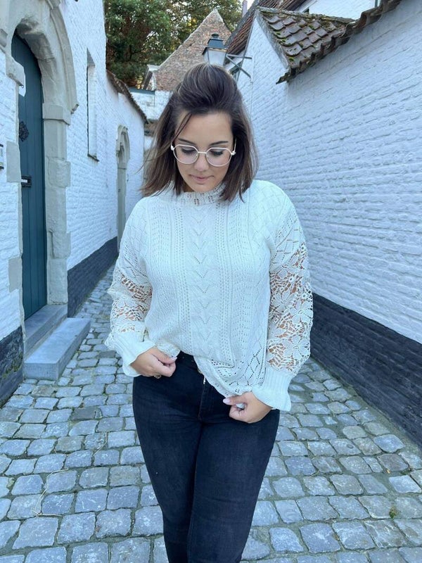 Lace sweater