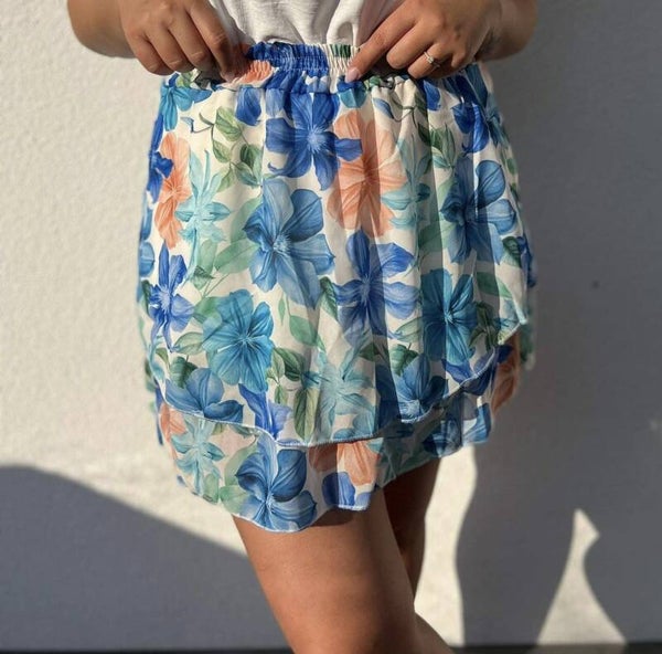 Rok met bloemenprint