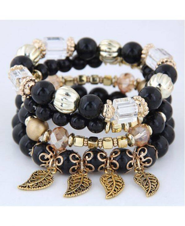 Set armbanden (zwart)