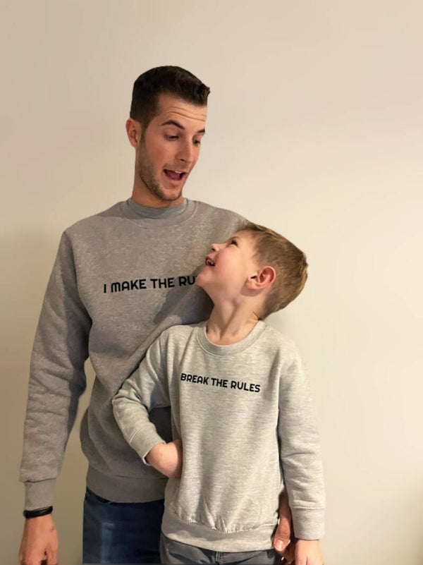 I break the rules sweater