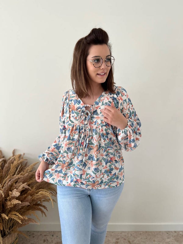 Boho Pastel blouse