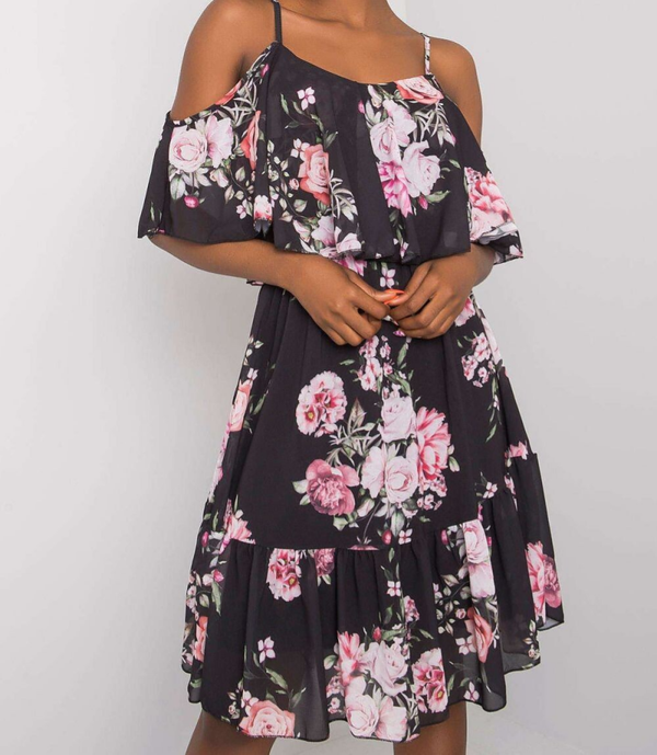 Jurk van gebloemde stof