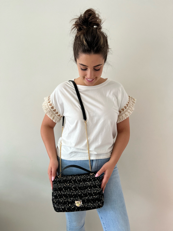 Handtas (detail in goud)