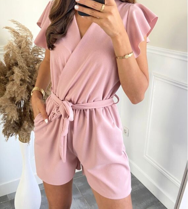 Jumpsuit short roze