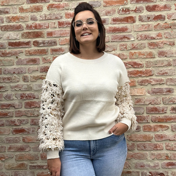 Long sleeve sparkle blouse