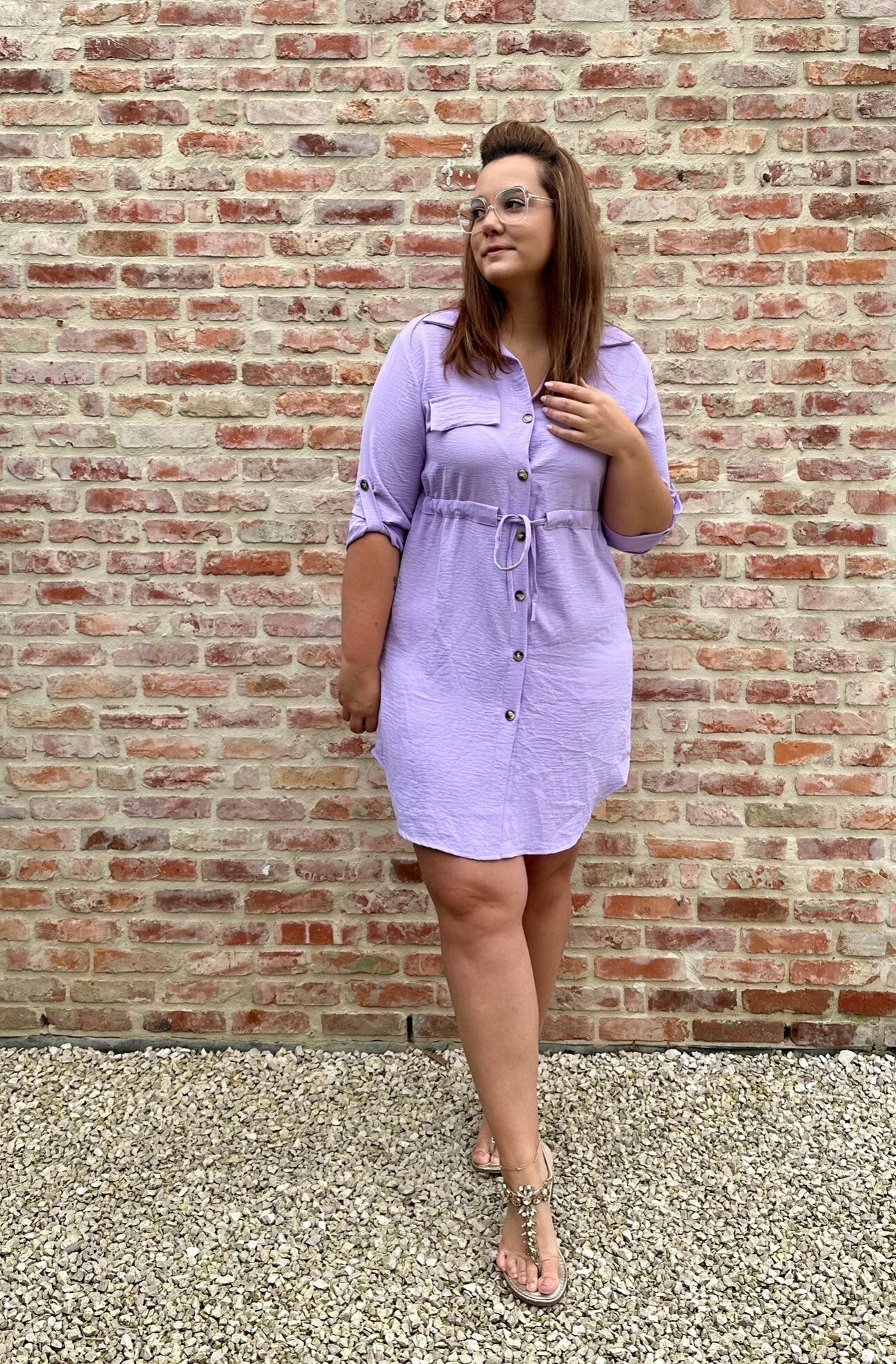 FLOWY DRESS - VIOLET
