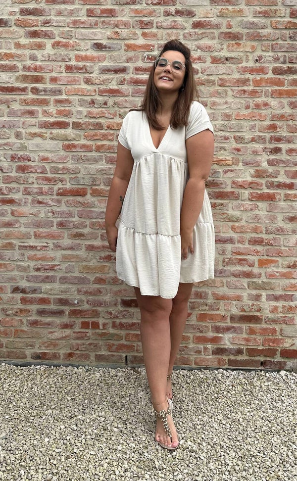 LILY DRESS - BEIGE