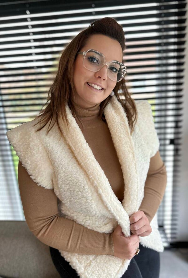 Bodywarmer Teddy / ECRU