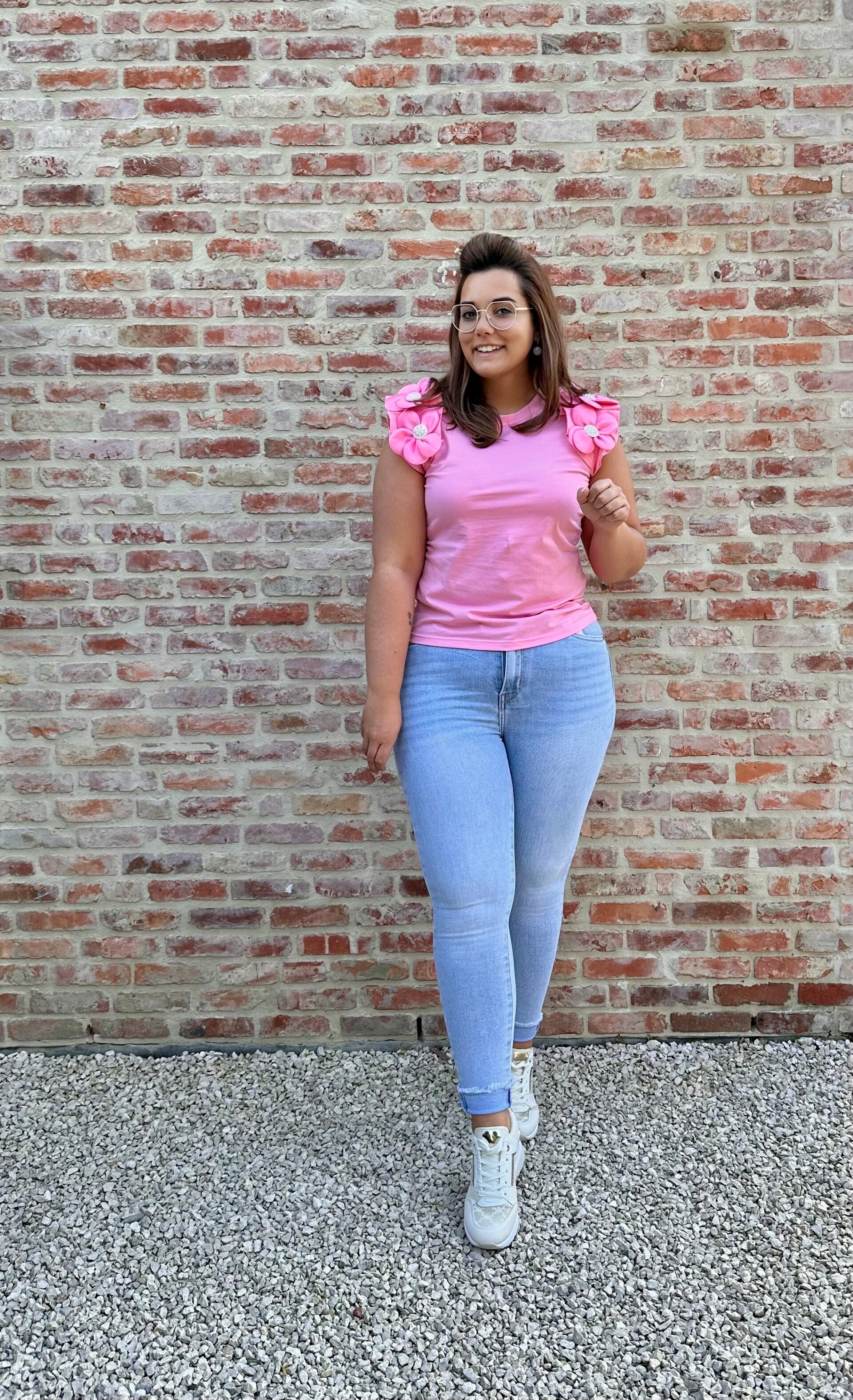 FLOWER T-SHIRT - ROSE