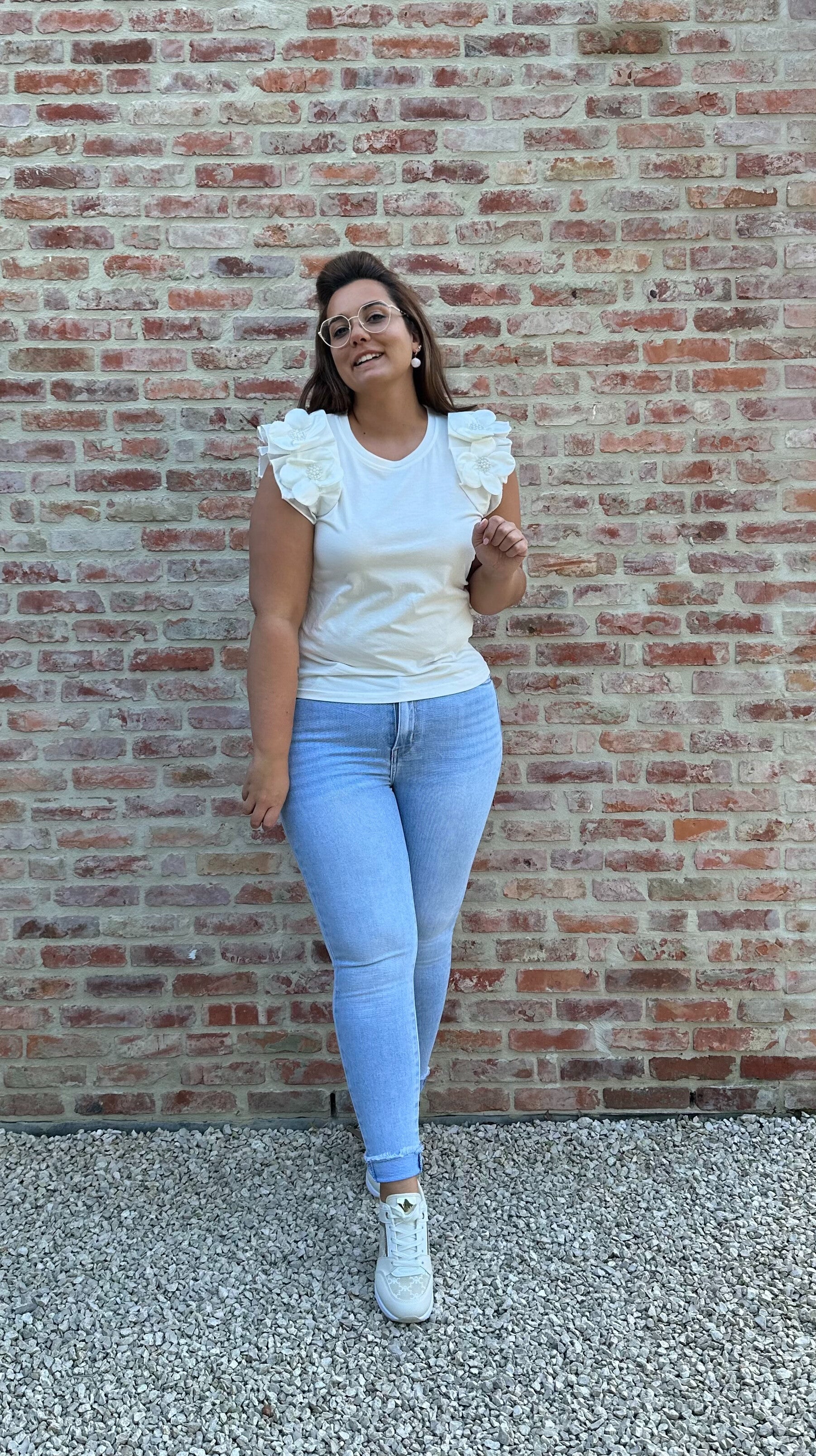 FLOWER T-SHIRT - WHITE