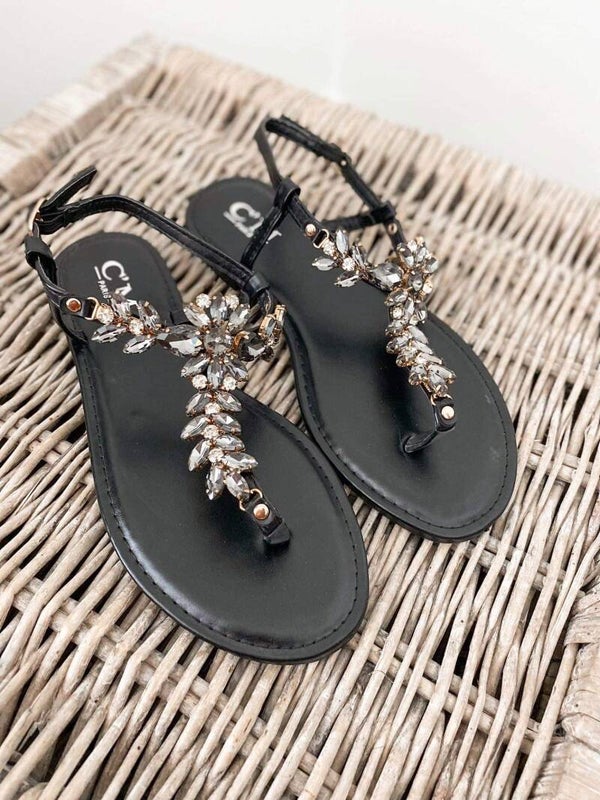 Cheerful Sandalen Zwart