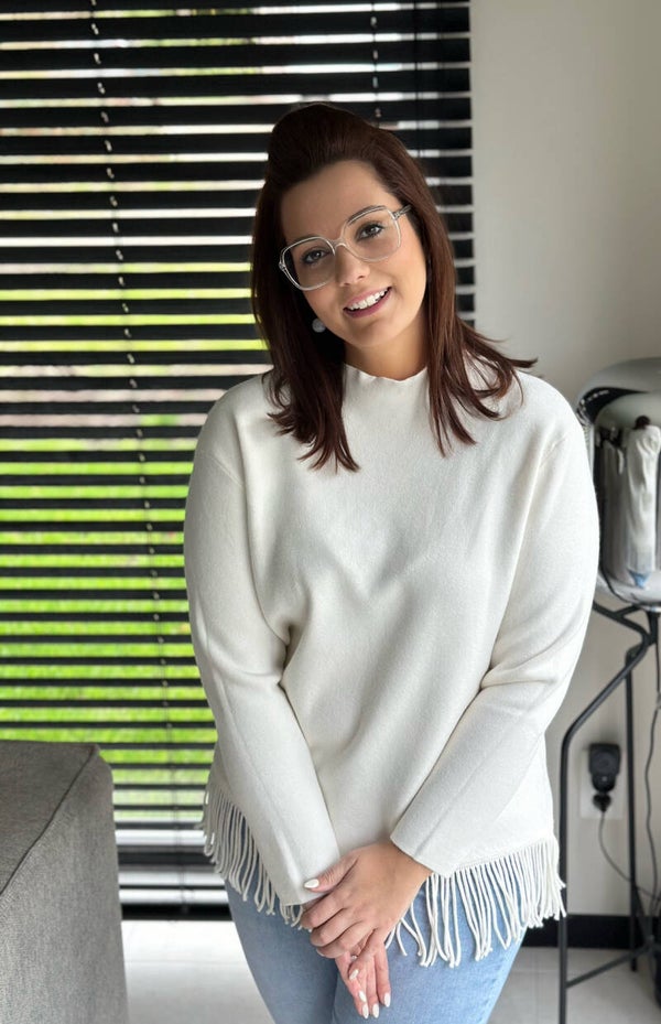 SOFT KNIT SWEATER / WHITE