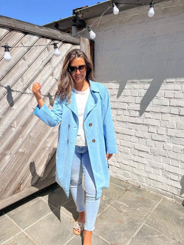 Trenchcoat blue - Long