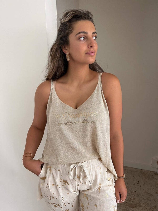 Le champagne me rend merveilleuse