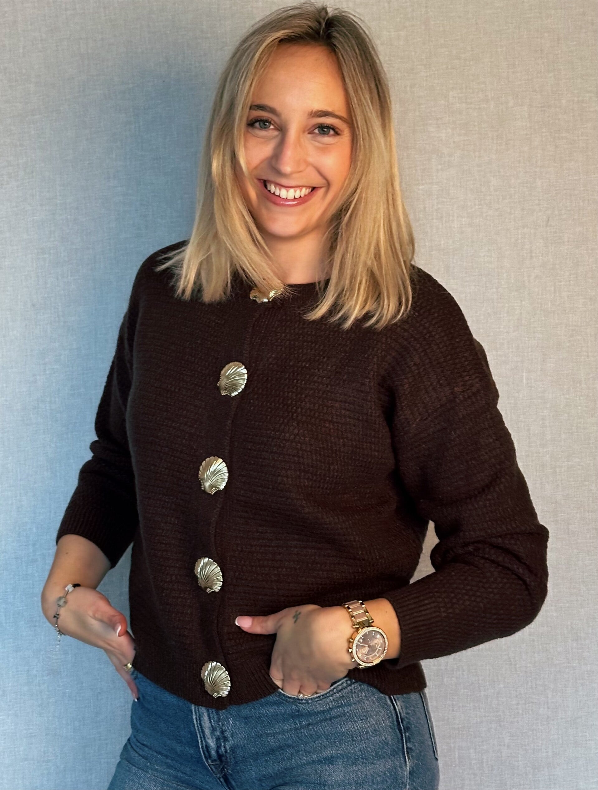 Élise Button Sweater