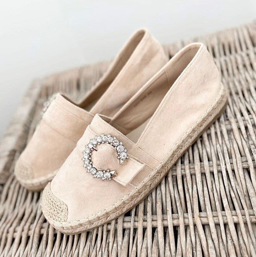 Velvet shoes (beige)