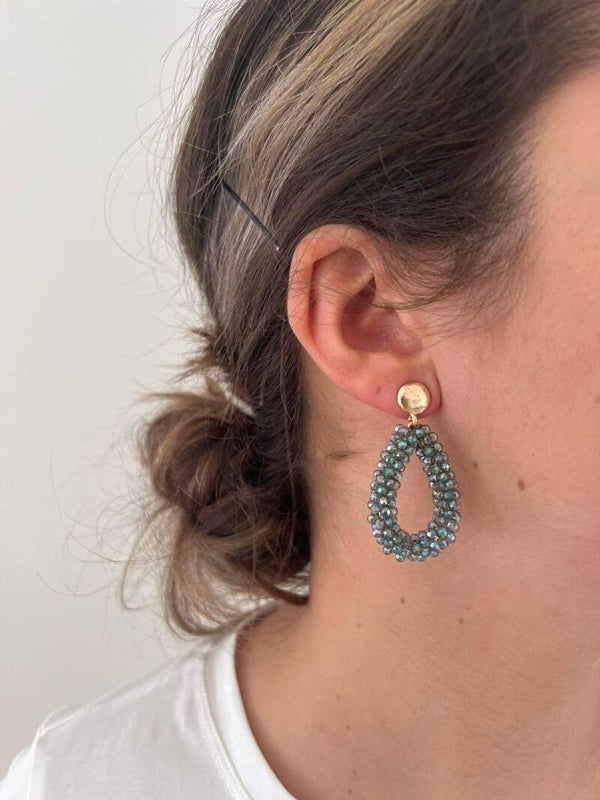 Faceted Glass Earrings