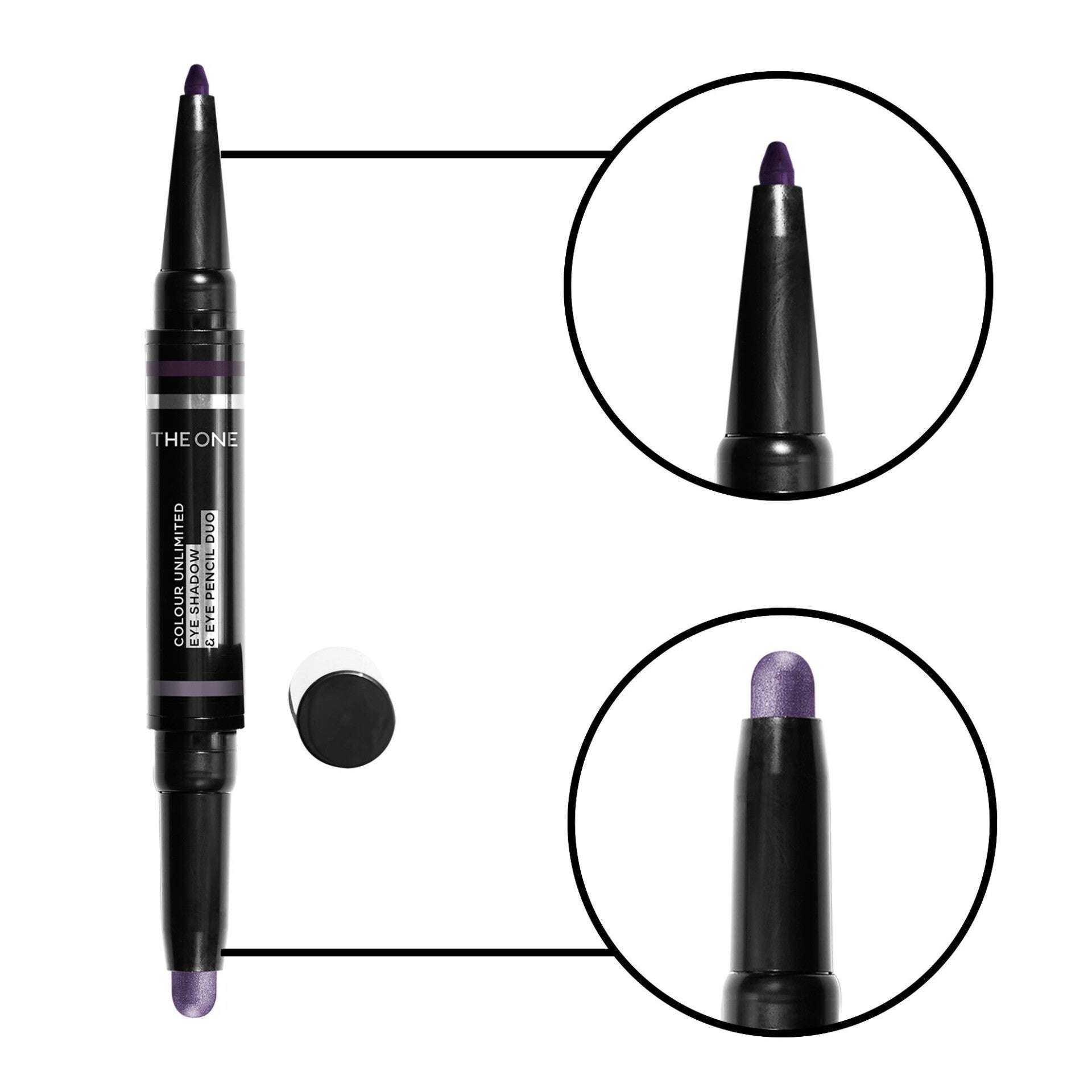 Colour Unlimited Eye Shadow & Eye Pencil Duo | Frosted Purple