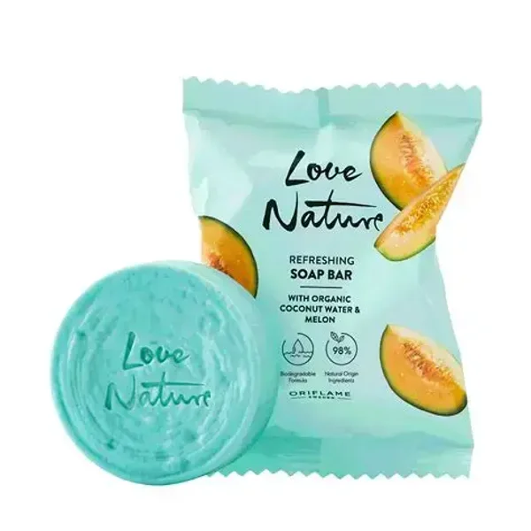 Verfrissende Soap Bar met organisch kokoswater en meloen