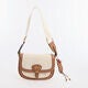 DKNY Jeans  Brown & Cream Saddle Crossbody Bag