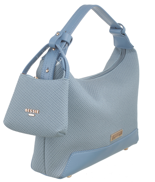 BESSIE-Minimal Mesh Hobo Tote bag