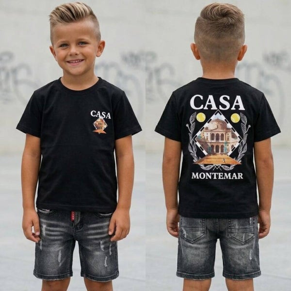 Casa Tennis shirt zwart