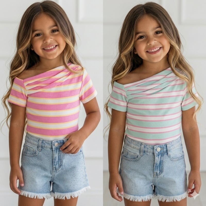 Candy stripe bodysuit