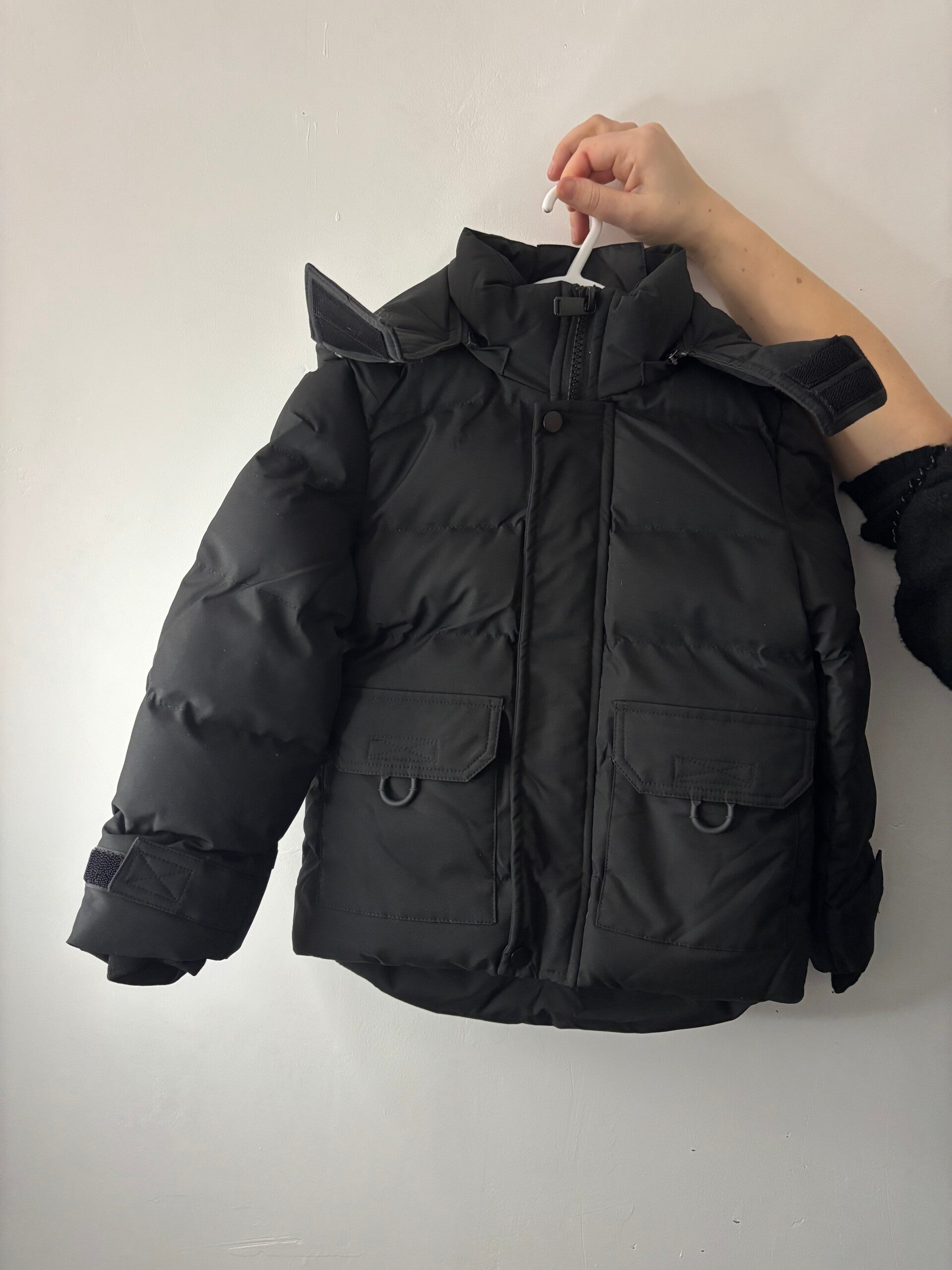 Winterjas zwart kort