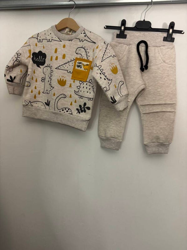 Beige dino set