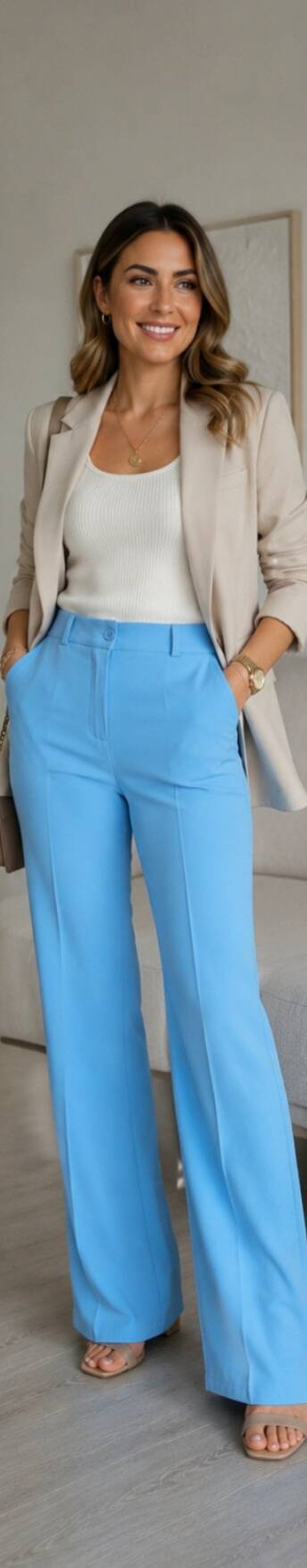 Pantalon broek - Lichtblauw