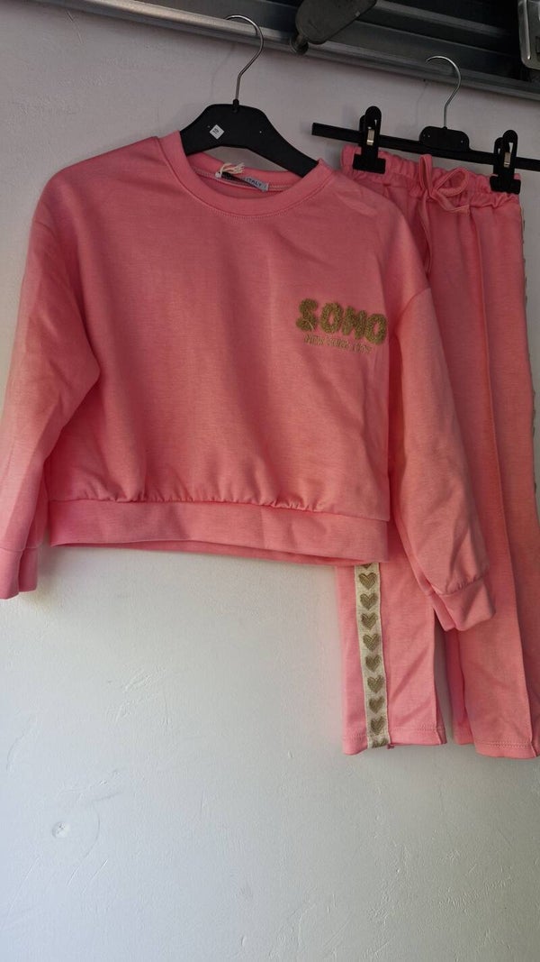 Soho hart set - roze