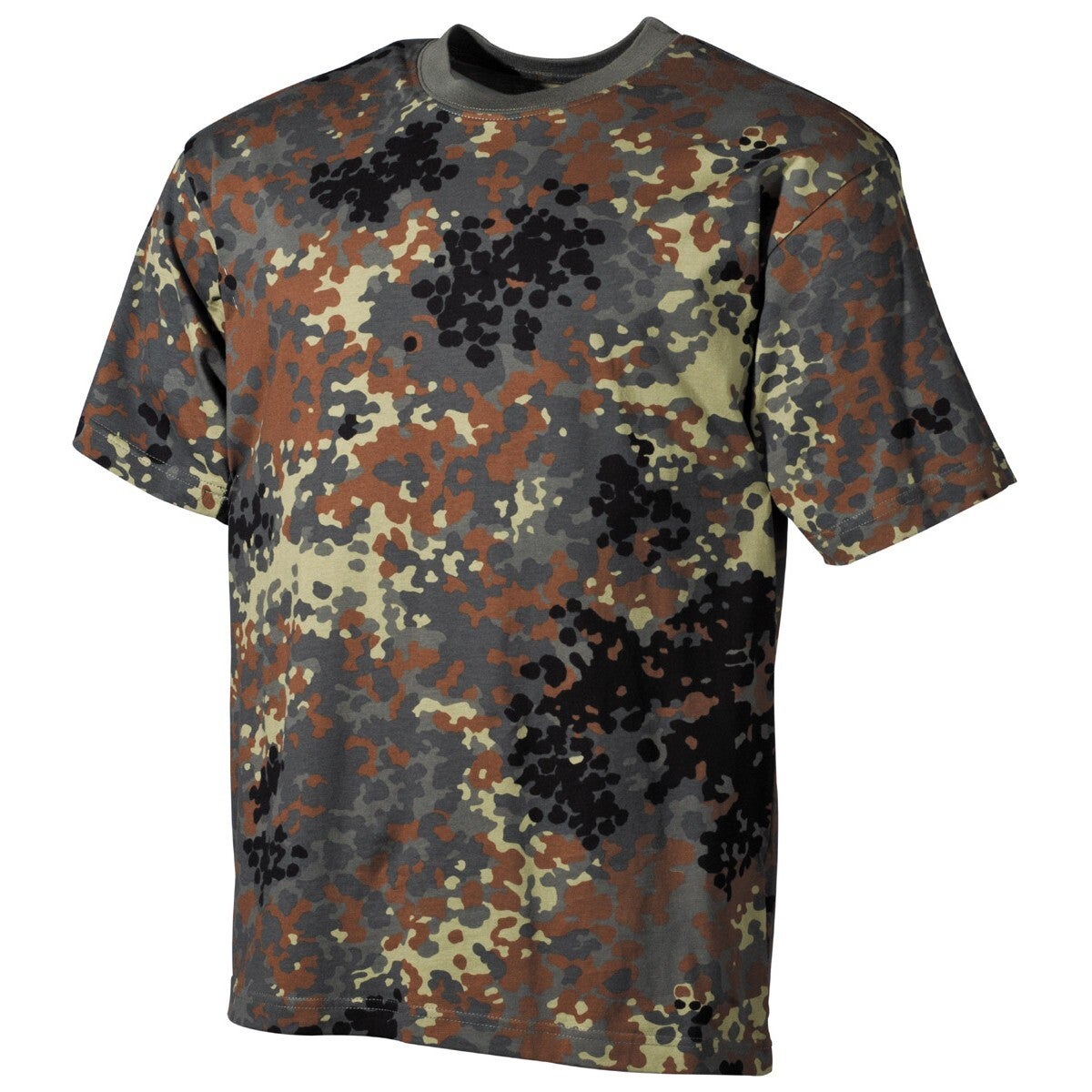 US T-Shirt, halbarm, flecktarn, 170 g/m² M- 6XL
