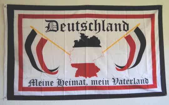 Reichsflagge Deutschland - Meine Heimat, mein Vaterland