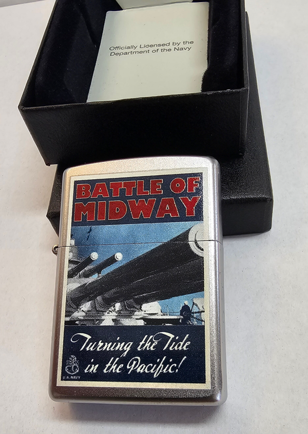 Original Zippo Battle of Midway US Navy