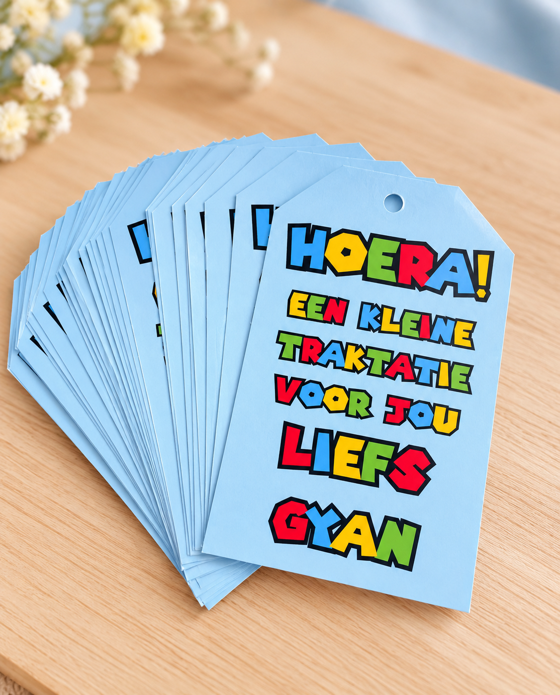 Traktatie kaartjes Gepersonaliseerd
