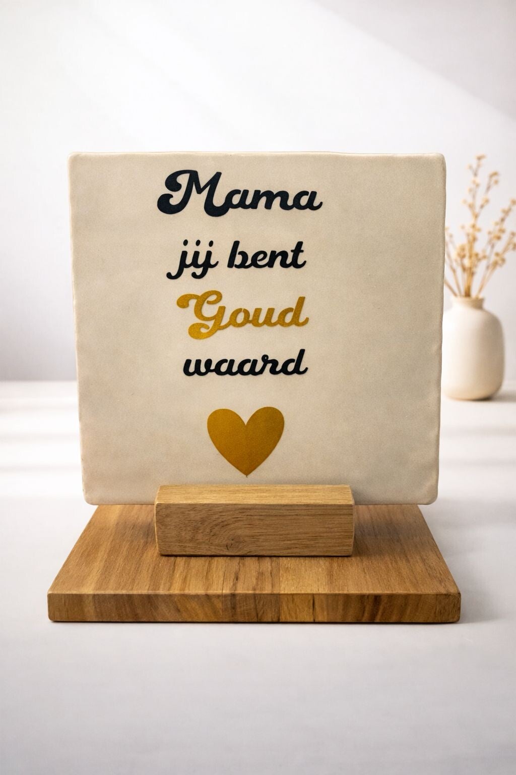 Bedrukte Tegel Mama Jij Bent Goud Waard