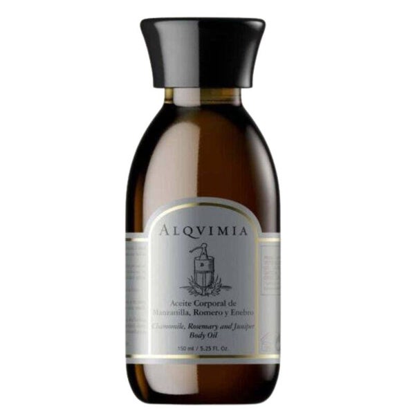 ALQVIMIA Aceite Corporal Manzanilla, Romero y Enebro 150ml – Nutrición y Bienestar