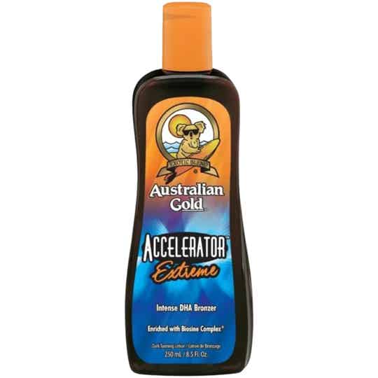 Australian Gold Accelerator Extreme – Bronceador Intenso con DHA y Bronceadores Naturales | 250 ml