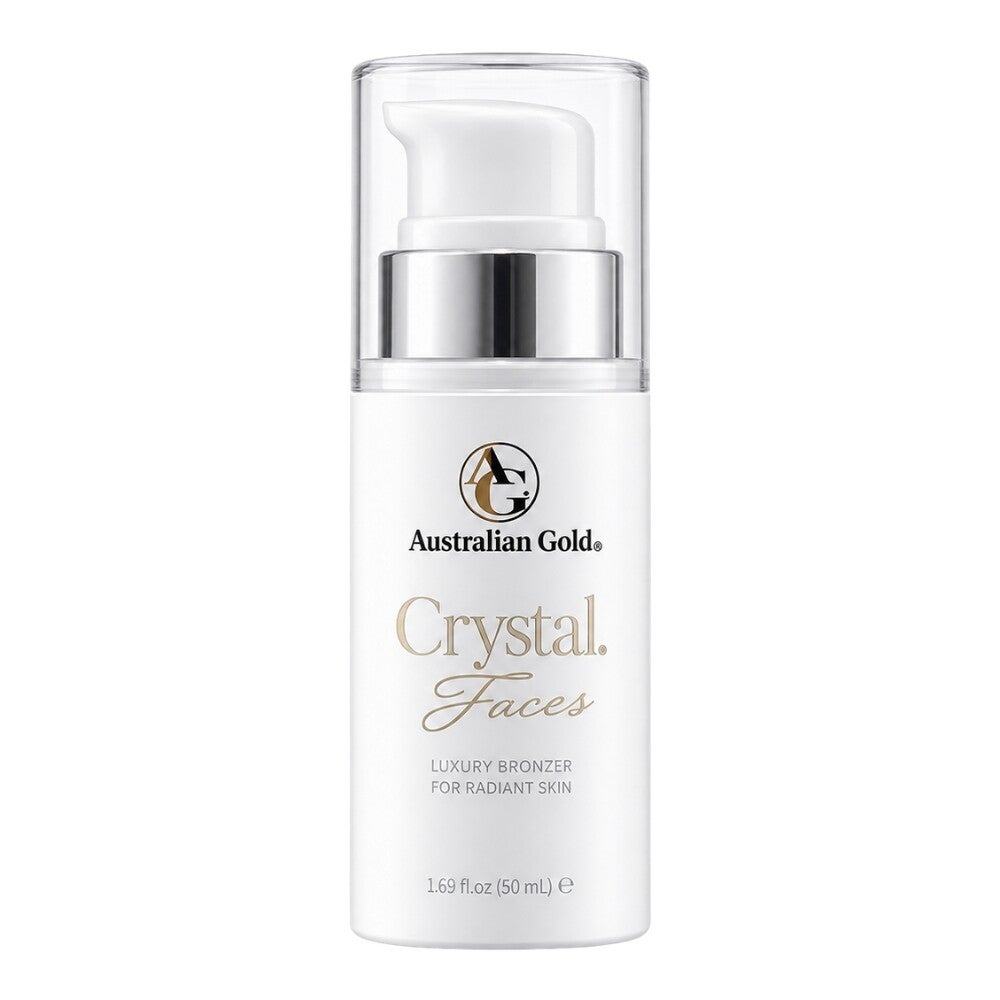 AUSTRALIAN GOLD Crystal Faces 135 ml – Acelerador de Bronceado Facial
