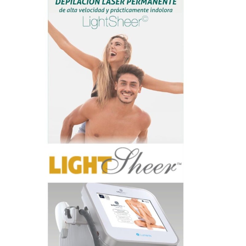 hombre y mujer felices despues de un tratamiento de laser  light sheer  habiendo eliminado todo el pelo no deseado
